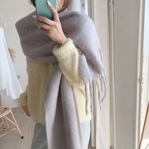 파스텔마카롱 대형 머플러 여신 분위기