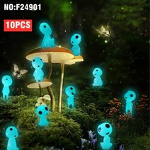 야외용 빛나는 고스트 트리 엘프 마이크로 조경 피규어 미니어처 정원 동상 화분 장식 홈 10 개 2 개, F24901 10PCS