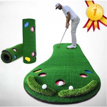 골프 퍼팅 매트 실내 스크린 연습장 스윙 연습 교정, 잔디버전