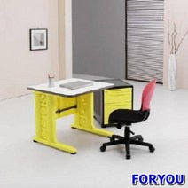 Foryou2775 일자형책상 컴퓨터책상 조립식책상 철제책상 책상 책장 책꽂이, 그린 그레이