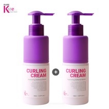 퓨어케어 컬링 크림 100g 컬링 에센스 헤어 컬크림 웨이브 크림 2개 1+1, 1개