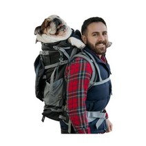 K9 Sport Sack | Kolossus Dog Carrier Backpack for Small and Medium Pets | Front Facing Adjustable Do, Black, Large