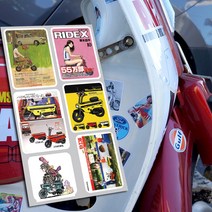 sticport 레트로미니모음2 베스파스티커 슈퍼커브스티커, 레트로미니10