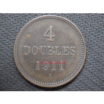 영국 건지 1911 4-Doub 구리 동전 유럽 동전 희귀동전 동테크 행운의주화 기념주화