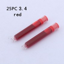 만년필 만년필브랜드 만년필입문 백화점만년필 명품만년필 고품질 25pc 잉크 리필 2.6mm 3.4mm 표준 국제 문구 사무용품 잉크 펜, a10