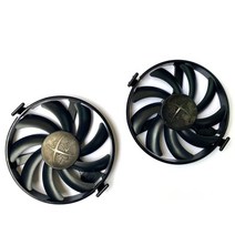 새로운 FDC10U12S9-C 쿨러 팬 교체 RX580 XFX AMD Radeon RX 470 480 에디션 크림슨 그래픽 카드, 02 2PCS