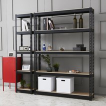 울트라랙 가로80x깊이30x높이180cm 3단 선반 베란다 다용도 무볼트 철제 앵글 세탁기, 블랙