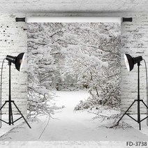 겨울 눈 공원 숲 사진 배경 Photophone 웨딩 아기 아이를위한 소품 스튜디오 촬영, 04 100cmX150cm 3X5ft