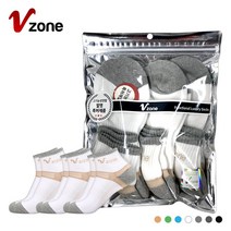 폴턴 V존 남성 스포츠 단목 양말 PVC 3족 세트 2중바닥 V존 특허기술 편안한 발목조임