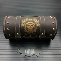 바이크 사이드백 모토캠핑 방수 가죽 오토바이 포크 가방 안장 블랙 핸들바 전기 자전거 액세서리, [03] 3