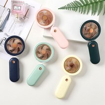 싱글 핸디 겸용 넥풍기/트위스트 목걸이 목풍기 저소음 넥밴드 휴대용 선풍기 여름 필수품, 핑크