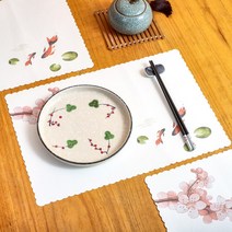종이 테이블 매트 레스토랑 세팅지 깔개 커버 100장, 상세 페이지 참고, 저녁 햇살 (100장)