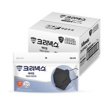 크리넥스 3단 에어 마스크 대형 KF80 블랙, 1개입, 30개