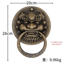 전통적인 모양 대문 골동품 화려한 연꽃 느낌있는 전통 문두들기는 동물 한옥, 화환 고동색 20CM 1개 판매가격