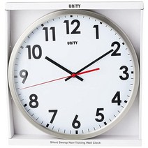 Unity Peterhead 볼드 벽시계 금속 실버 30 x 3 cm 5540970377, Classic