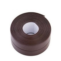 실크 벽지 테이프 방열 청 박스 자국안남는 종이 보양 장판 무소음 끈적임없는 천막 보수 우레탄 얇은양면 덕트 방부제 방수 누수주방 싱크 욕실 샤워 자체 접착 씰링 스트립 pvc, 2.2cm, 커피, 3.2m