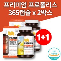 데일리 프로폴리스 추출물 알약 폴리폴리스 beepropolis 플라노보이드 식약처 인증 아연 연질캡슐 365캡슐 2박스