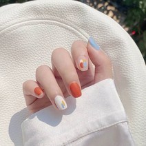 떨샵 여름 네일팁 페스티벌 네일팁 포인트 셀프네일, 2개, NAIL-N29
