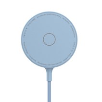 새로운 15W 자기 무선 충전기 맥세이프 아이폰 13 12 프로 맥스 미니 Qi 빠른 패드 PD 자석 충전, 02 Blue