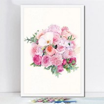 중국 꽃 모란 매화 국화 난초 diy 디지털 유화 손으로 채워진 컬러 유화 배경 벽 장식 그림, 5006 8 시즌 꽃