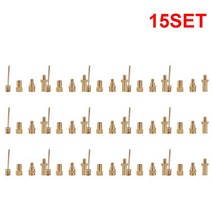 던롭밸브 자전거 밸브 팽창기 농구 공압 바늘 변환기 사이클링 액세서리 부품용 프레스타 환기구 어댑터 1-20 세트, [08] 15SET