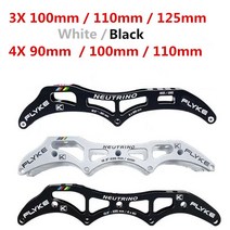 반달마켓 롱보드바퀴 휠 카버보드 Flyke 변환에 3X125mm 3X110mm 3 바퀴 인라인 스피드 스케이트 프레임 4x, 03 white 3X100mm