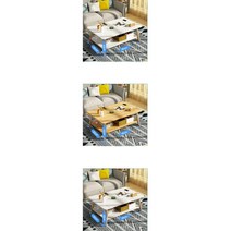 코너라운드 수납형 소파테이블 거실 다용도 세련 가성비 오피스텔 신혼선물 감성디자인 혼수, 마블