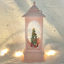 크리스마스 오르골 스노우볼 감성 오브제 기념일 선물 무드등 인테리어 조명, A. 엔틱 스노우볼, 2. 핑크 트리