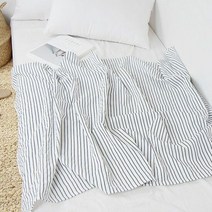 1300K 쿨 스트라이프 리플 홑 이불 85x140cm