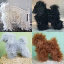 애견 미용자격증 강아지위그 견체 시험 연습 필수품, 데일리 그레이 푸들 헤어 + 스탠다드푸들모델