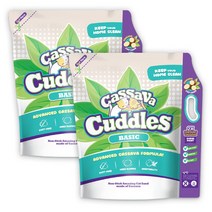 1+1 카사바 커들스 베이직 (일반입자) 6L 고양이 모래 2봉, 단품