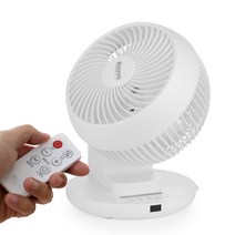 360도 회전 리모컨 써큘레이터 / 탁상용 가정용 미니 선풍기, 단일컬러, CM-008CQ