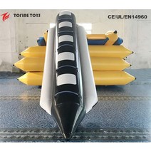 바나나보트 수상레저 FRP보트 6인용 풍선 플라잉 워터 바나나 보트, 한개옵션0