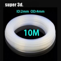 10m PTFE 튜브 투명 파이프 PFA ID 2mm OD 4mm V5/V6 1.75mm 보우덴 압출기 J-헤드 핫 엔드 스 로트 3D 프린트 부품, 01 10m