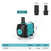 수중펌프 워터펌프 EU 110V 220V 3W 6W 수족관 잠수정 워터 펌프 분수 필터 물고기 연못 조용한 탱크 측면 흡입, [01] 3W, [01] 110V, [01] EU