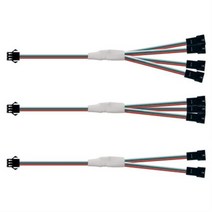 네오픽셀 3핀 커넥터 멀티연장선 4P(LED바 연결용) RGBLED바 면발광 RGB멀티전선 RGB멀티연장선 RGB바, 4P