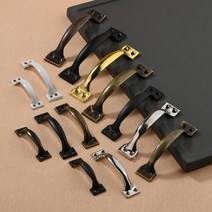슬라이딩 도어 부품 부자재 슬라이드 문 부속품 헛간 핸들 게이트 핸들 헛간 게이트 차고, 하얀, 6인치