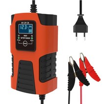 agm 80 70 95 모닝 gsp 밧데리 인산철배터리 자동차 배터리 126v 2a, 레드 EU 플러그