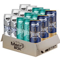 [메리박스] 에너지음료세트 롯데칠성 핫식스 더킹355ml(포스6+러쉬6+파워3), 1세트