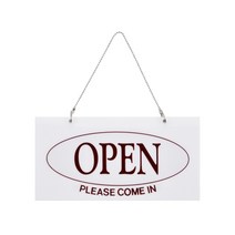 OPEN CLOSED 오픈클로즈 영업종료안내판 200x100x2 1개입, 7개