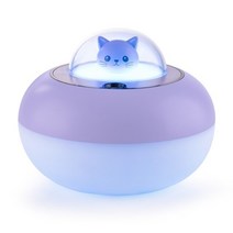 300ml 귀여운 고양이 usb 공기 가습기 fo car home 초음파 자동차 미스트 메이커 다채로운 야간 램프 미니 자동차 사무실 공기 청정기, B