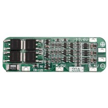 3S 20A 리튬 이온 리튬 배터리 18650 충전기 PCB BMS 보호 보드 12.6V 셀 64x20x3.4mm 모듈 S08, 보여진 바와 같이, 하나