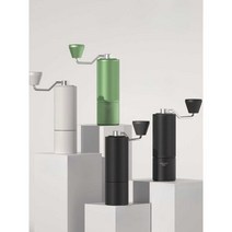 커피 분쇄기 수동 원두 카페 가정 휴대용 그라인더, 체스트넛 C3 매트 화이트
