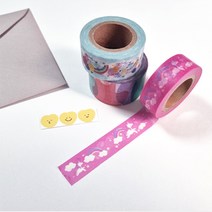[삼영피피] 25mm x 10m 12개 마스킹테이프 주문제작 아이돌 마테 굿즈제작, 수축+양면라벨