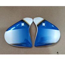 오픈페이스헬멧 쉴드 ARAI 3/4 헬멧 SZ-Ram 3 Hermonza 고정베이스 탑 입구 트림 액세서리 용 오픈 페이스, 02 2pcs blue