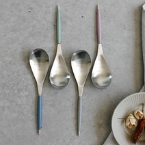 스텐 큰숟가락 서빙스푼 간보기 국자 1개, 그레이