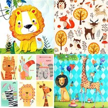 공예냅킨(Napkin) 동물 디자인 냅킨 47종 모음, 냅킨 40 (2장)