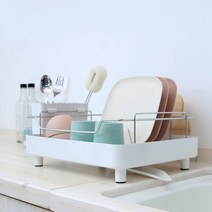 오토 드레인 식기건조대 1단_K10354, 블랙