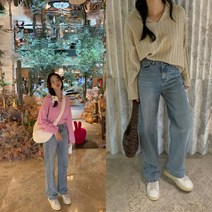 모코블링 [모코블링] 내추럴워싱데님 - denim.pt [데님팬츠/와이드데님]