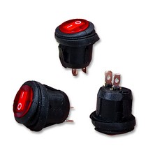 SPS008 원형 토글 온오프 방수 스위치 레드 라커 로커 튜닝 똑딱이 시소, 125 1